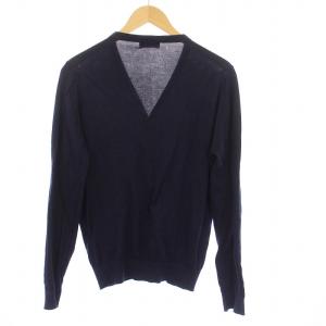 JOHN SMEDLEY ニットカーディガン 長袖 Vネック M ネイビー /KH