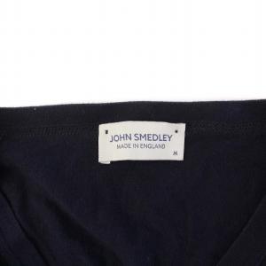 JOHN SMEDLEY ニットカーディガン 長袖 Vネック M ネイビー /KH