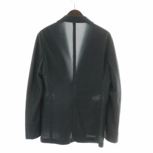 GIORGIO ARMANI 黒タグ 2B テーラードジャケット 46 ネイビー