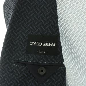 GIORGIO ARMANI 黒タグ 2B テーラードジャケット 46 ネイビー