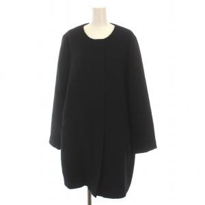 ノーカラーコート 大きいサイズ 13+ ブラック