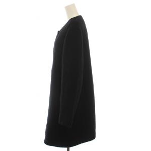 Leilian ノーカラーコート 大きいサイズ 13+ ブラック