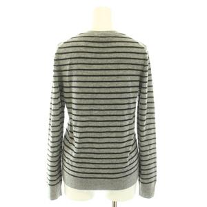 Theory ニューベーシックカシミヤストライプクルーネック NEW BASIC CASHMERE STRIPE CREW NECK ニット