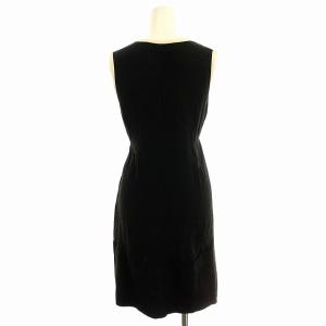 MARNI ノースリーブ ワンピース S14ABMAP52Q01TA063 シルク混 ひざ丈 38 黒 ブラック