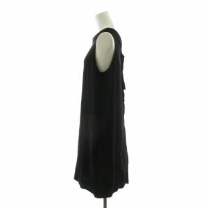 3.1 phillip lim ノースリーブワンピース ひざ丈 絹 シルク 2 ブラック F161-9484CDC /NQ