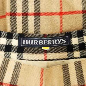 burberrys ヴィンテージ プリーツスカート ノバチェック ウール ベージュ