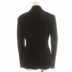 POLO RALPH LAUREN テーラードジャケット ビーズ刺繍 ウール 2 M 黒 ブラック