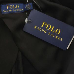 POLO RALPH LAUREN テーラードジャケット ビーズ刺繍 ウール 2 M 黒 ブラック