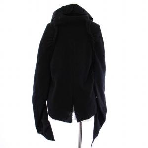 COMME des GARCONS AD2003 縮絨加工ウールホックボタンジャケット ブラック GK-J075