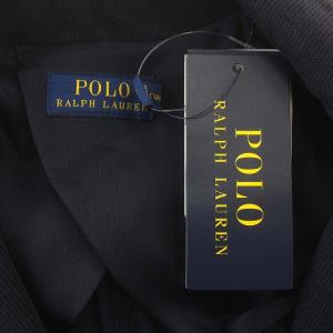 POLO RALPH LAUREN テーラードジャケット ダブル 金ボタン ジャージ素材 紺ブレ 2 M ネイビー 紺