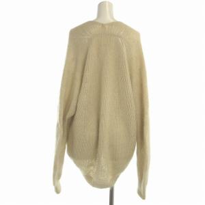 TODAYFUL ニット セーター 長袖 Vネック モヘヤ シルク混 オーバーサイズ F ベージュ