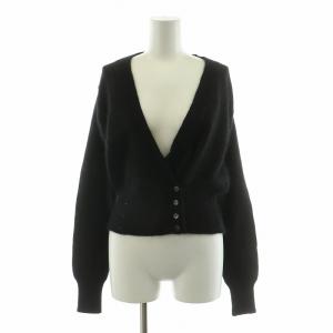 Maglie カーディガン ニット Vネック 40 ブラック CKDGA2252