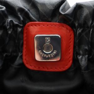 GHERARDINI ハンドバッグ ワンショルダーバッグ 総柄 ナイロン 黒 ブラック 赤 レッド