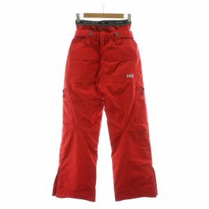 HELLY HANSEN パンツ スノーボードウェア レイヤード ジッパーフライ M 赤 レッド