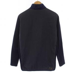 MUNSINGWEAR トレーナー ハーフジップ ナイロン 切替 ダウン ロゴ ゴルフウェア L 紺 ネイビー MGMOJK06