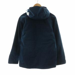 HELLY HANSEN ジップアップパーカー ジャケット フーディー 長袖 ロゴプリント フード M 紺 ネイビー