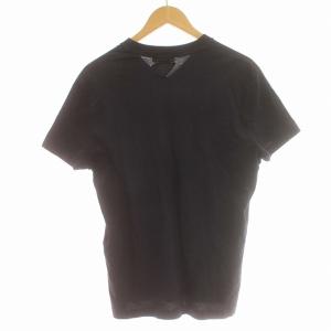 PRADA Tシャツ Vネック 半袖 カットソー 無地 M ネイビー 紺 /G