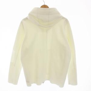 DESCENTE ALLTERAIN フュージョンニットフーディー ジップアップパーカー 長袖 M 白 ホワイト DAMVGL01