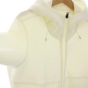 DESCENTE ALLTERAIN フュージョンニットフーディー ジップアップパーカー 長袖 M 白 ホワイト DAMVGL01