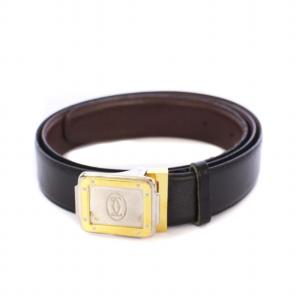 サントス マスト レザーベルト 革ベルト 黒 ブラック /KH OH