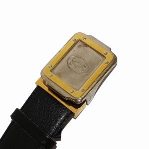 Cartier サントス マスト レザーベルト 革ベルト 黒 ブラック /KH OH