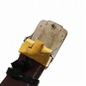 Cartier サントス マスト レザーベルト 革ベルト 黒 ブラック /KH OH