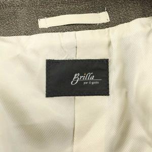 Brilla per il gusto チェスターコート ミドル丈 ウール アウター 46 M カーキ