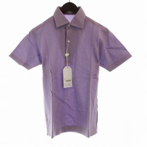 タグ付き ポロシャツ カットソー 半袖 XS 紫 パープル /RO