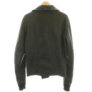 Rick Owens 13SS ライダースジャケット シルク混 XS ブラック RU5763