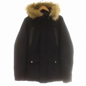 SNORKEL DOWN PARKA ダウンコート ジャケット フード ファー L ネイビー 紺 /G
