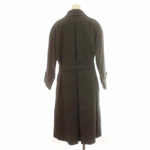 Aquascutum ステンカラーコート ウール ベルテッドコート ロング M相当 グレー /G