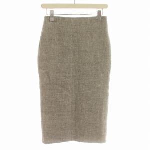 ウール ソフィータイトロング スカート タイトスカート 00 XS グレー /G