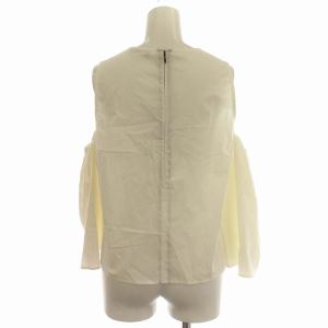 YOKO CHAN YOKOCHAN シャツ ブラウス オフショルダー 長袖 フレアスリーブ 38 M 白 ホワイト /G