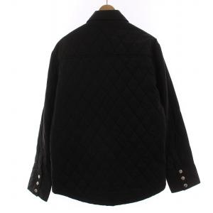 BURBERRY BLACK LABEL キルティングジャケット 裏地チェック アウター L 黒 ブラック BMP34-717-09