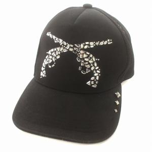 キャップ メッシュキャップ ラインストーン 1 S 黒 ブラック