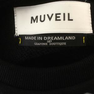 MUVEIL STAR WARS スターウォーズ スウェット トレーナー 長袖 36 S 黒 ブラック