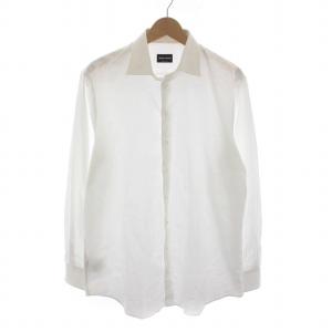 ドレスシャツ Yシャツ 長袖 コットン 42 16.5 L 白 ホワイト