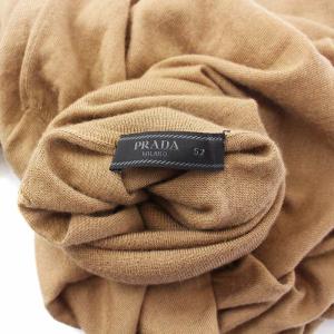 PRADA タートルネックニット セーター 長袖 52 XL 茶 ブラウン