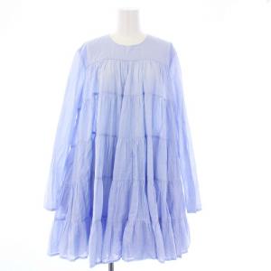 Soliman Dress ティアードワンピース XS ブルー