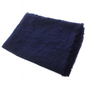 Berluti ストール 総柄 カシミヤシルク ネイビー 153089