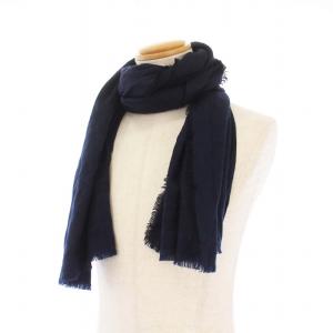 Berluti ストール 総柄 カシミヤシルク ネイビー 153089