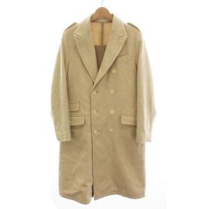 近年モデル ダブルボタン ウールコート  ベージュ GE-C05-101