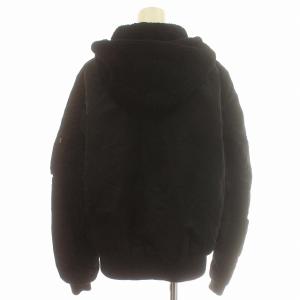 ALPHA INDUSTRIES nano universe MA-1 フライトジャケット ボアフード 中綿 ブルゾン S 黒 ブラック