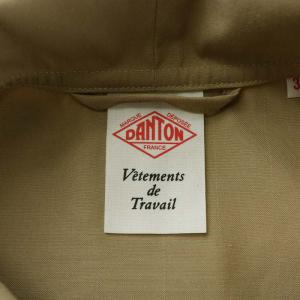 DANTON PCP BACK LOGO COVERALLS PCPバッグロゴカバーオールジャケット アウター 38 ベージュ DT-A0304