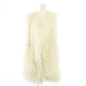 CODY NYMA.V ベスト ジレ フェイクファー 切替 S/P 白 アイボリー /TK