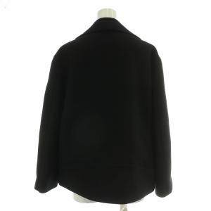 Spick&Span 23AW ボンディングツイードライダースジャケット アウター ジップアップ F 黒 ブラック 23011200804030