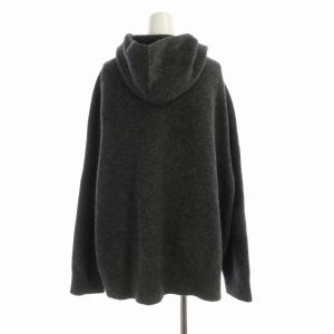 Spick&Span 24AW フーディー ニットプルオーバー セーター ビックシルエット 長袖 F グレー 24080200558040