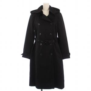 トレンチコート ロング フード ベルト 3WAY アウター L 黒 ブラック /DK