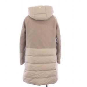 HERNO DIAGONAL WOOL AND NUAGE PARKA 42
