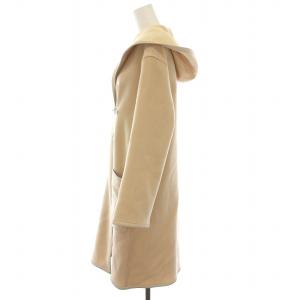 FOXEY Seine F ロゴプレート付 パイピング ロングコート F ベージュ 36155